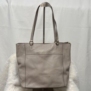 Fossil Tara Leather Shopper Tote Bag